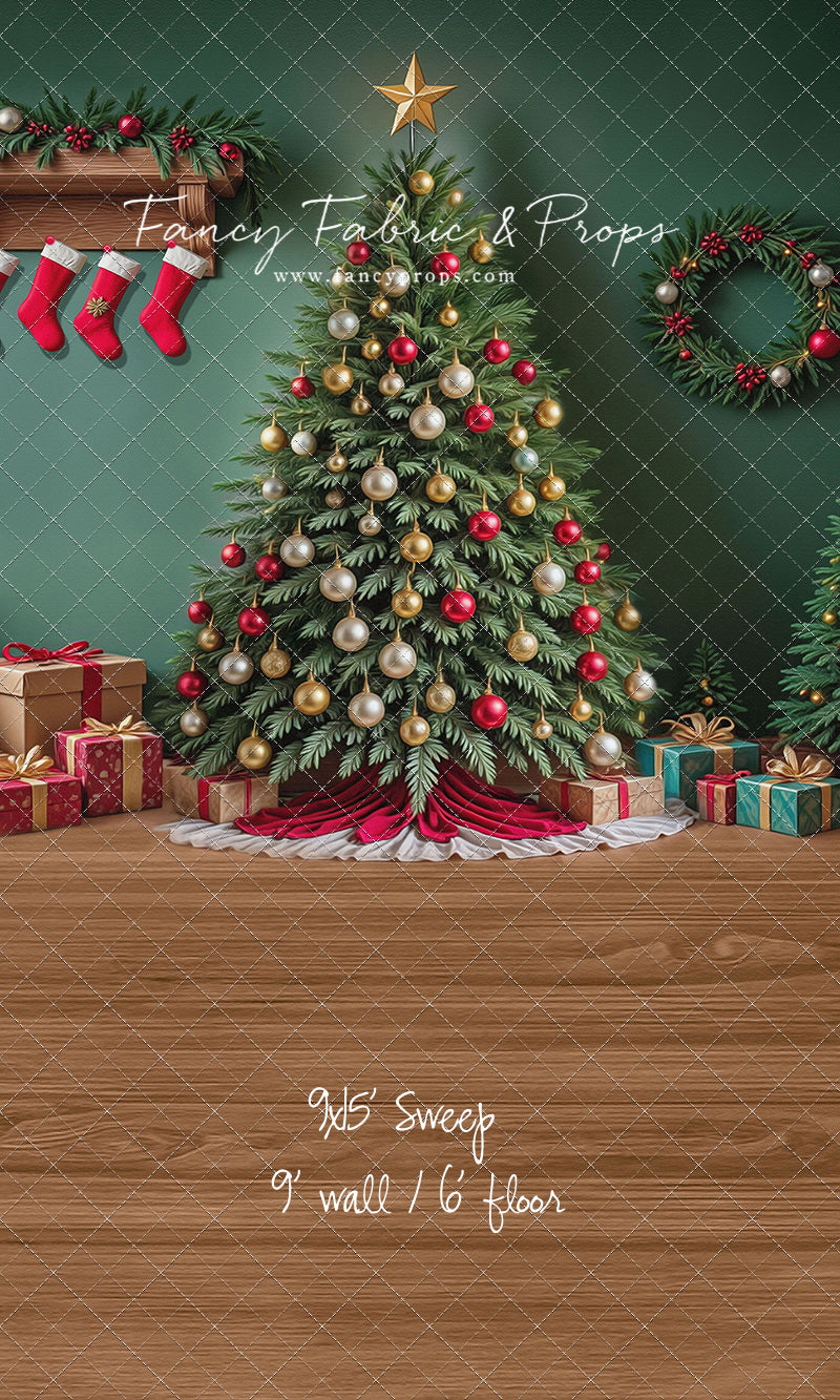 Stockings & Spruce - with Sweep Option