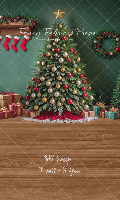 Stockings & Spruce - with Sweep Option