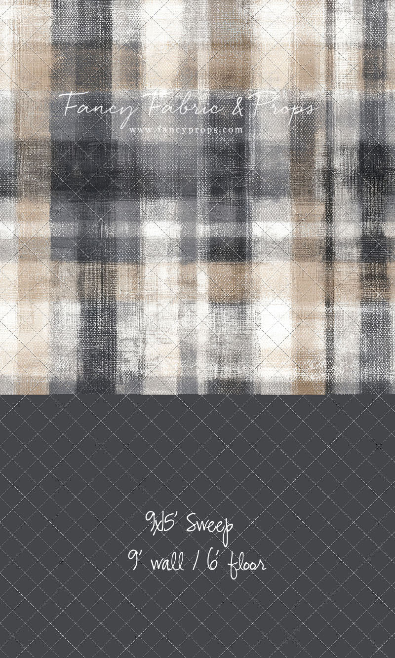 Stone & Sand Tartan - With Sweep Option