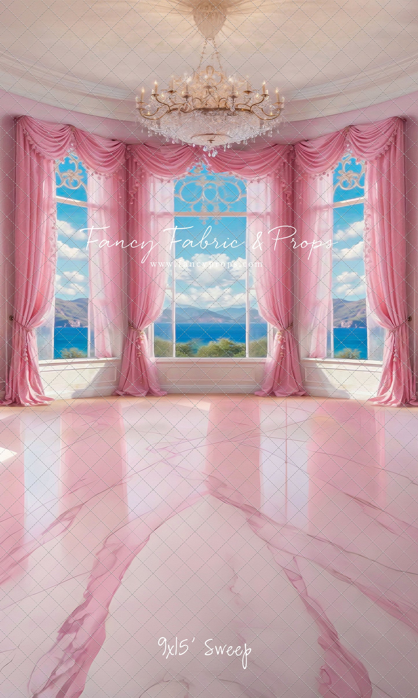 Summer Season Victorian Window - Marble Floor - With Sweep Option