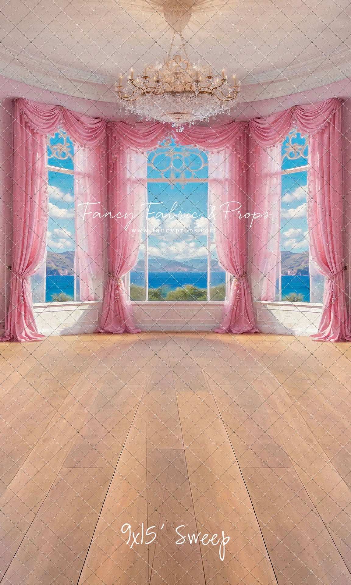 Summer Season Victorian Window - Wood Floor - With Sweep Option