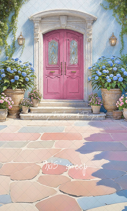 Summertime Patio - Pink Door - With Sweep Option