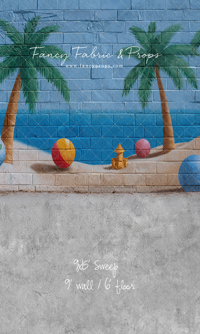 Sunny Shores Mural - With Sweep Option