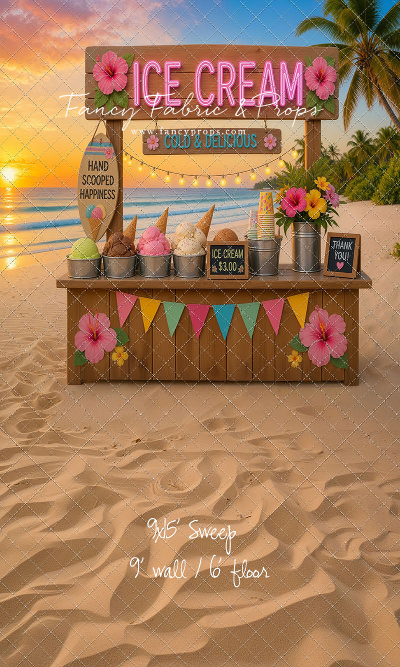 Sunset Ice Cream Stand - With Sweep Option