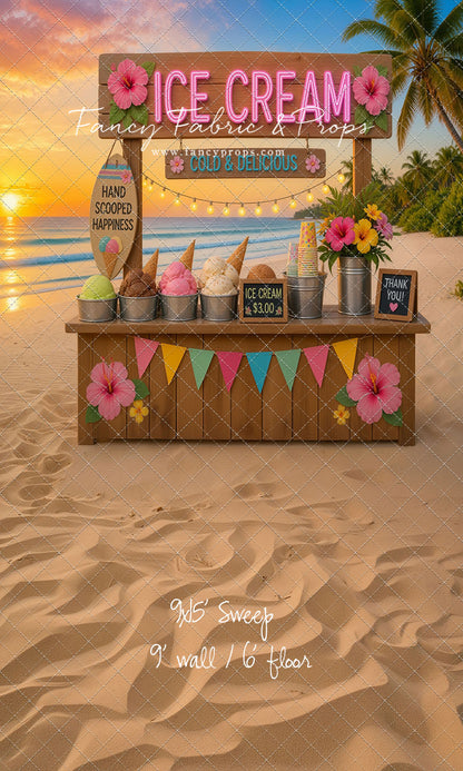 Sunset Ice Cream Stand - With Sweep Option