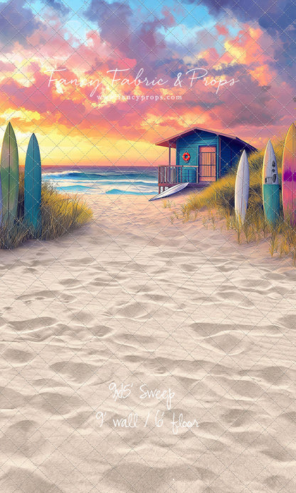 Sunset Surf Shack - With Sweep Option
