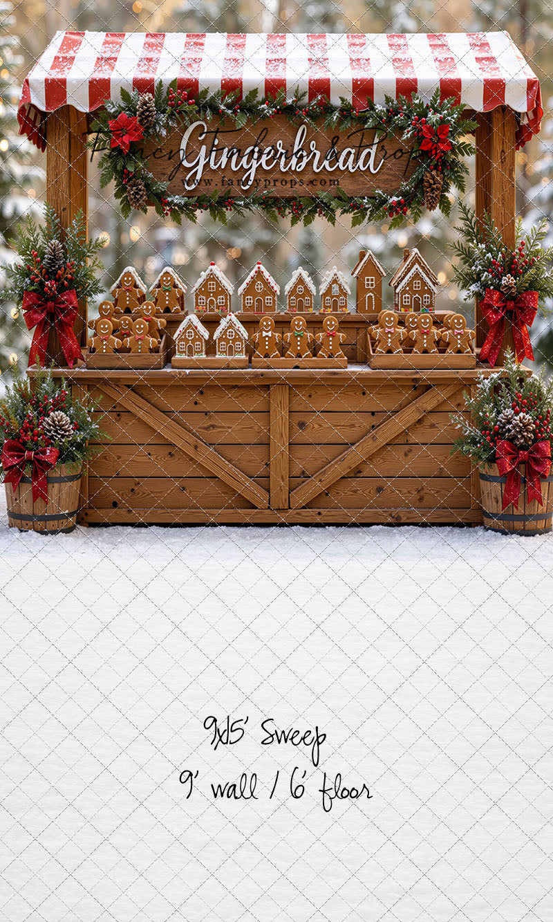 Sweet Spruce Gingerbread Stand - With Sweep Option