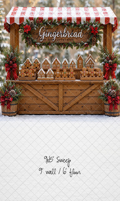 Sweet Spruce Gingerbread Stand - With Sweep Option