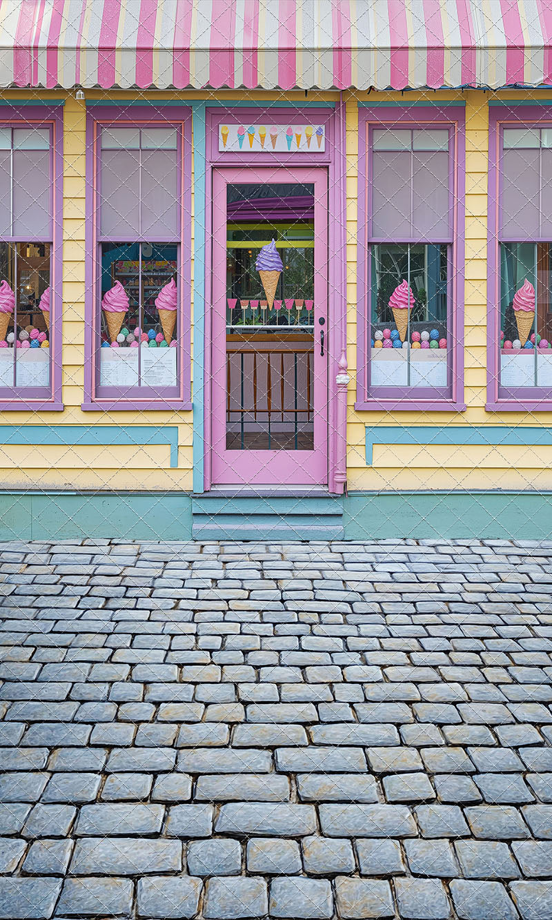Sweet Summer Ice Cream Shop - With Sweep Option