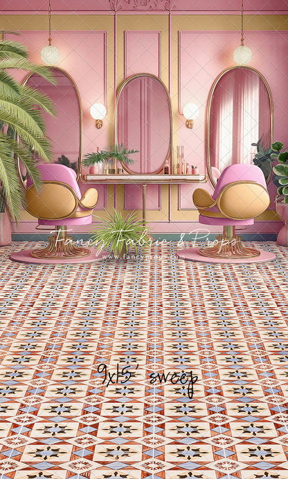 Teresa's Vanity - Tile Floor Option - With Sweep Option