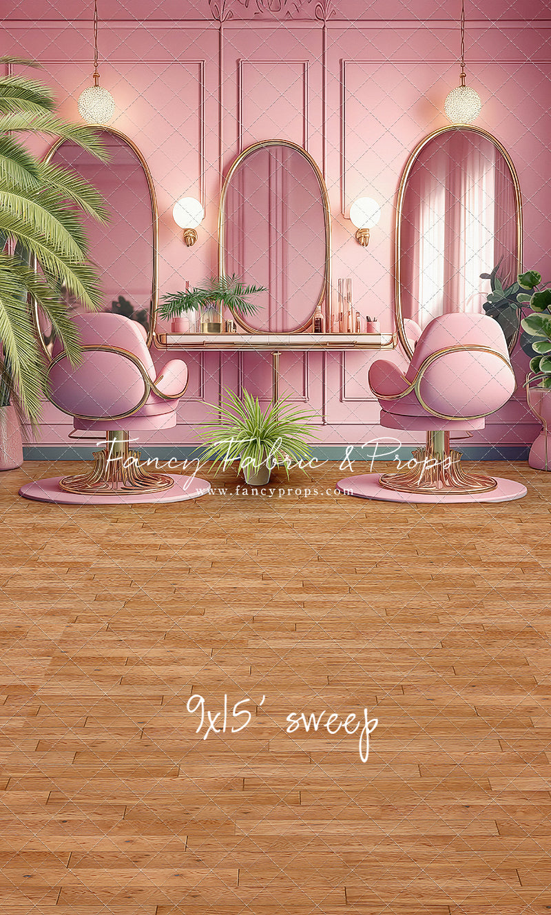 Teresa's Vanity - Wood Floor Option - With Sweep Option