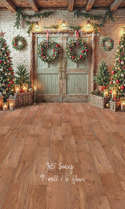 The Christmas Cabin Porch - with Sweep Option
