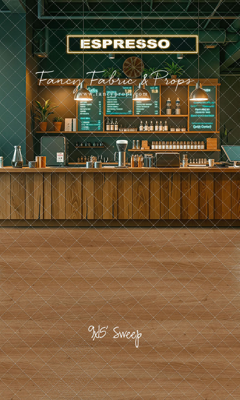 The Coffee Spot - Wood Floor Version - With Sweep Option