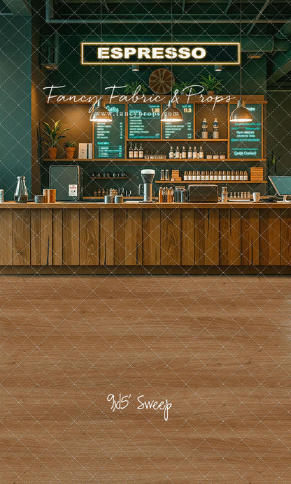 The Coffee Spot - Wood Floor Version - With Sweep Option