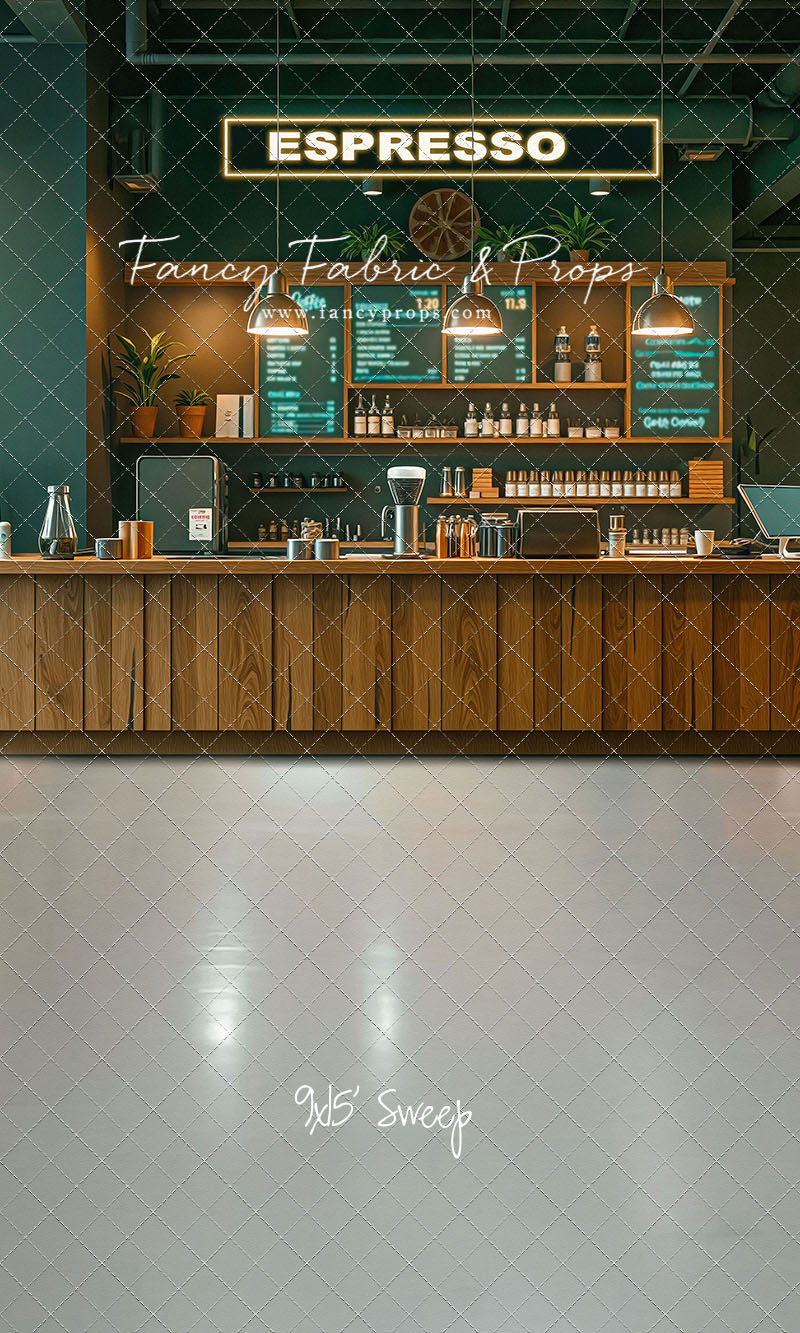 The Coffee Spot - White Floor Version - With Sweep Option