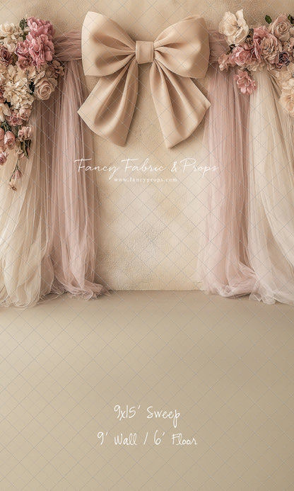 Velvet Blossom Bow Arch - With Sweep Option