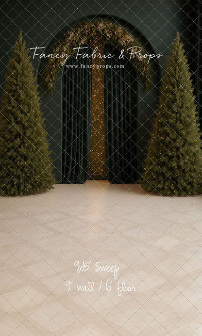 Velvet Christmas Arch - With Sweep Option