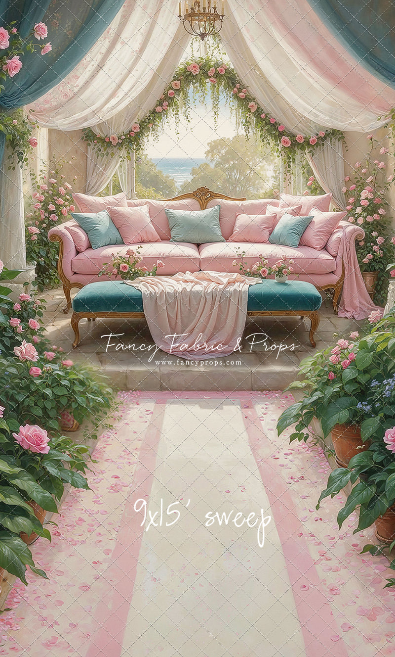 Versailles Rose Terrace - With Sweep Option
