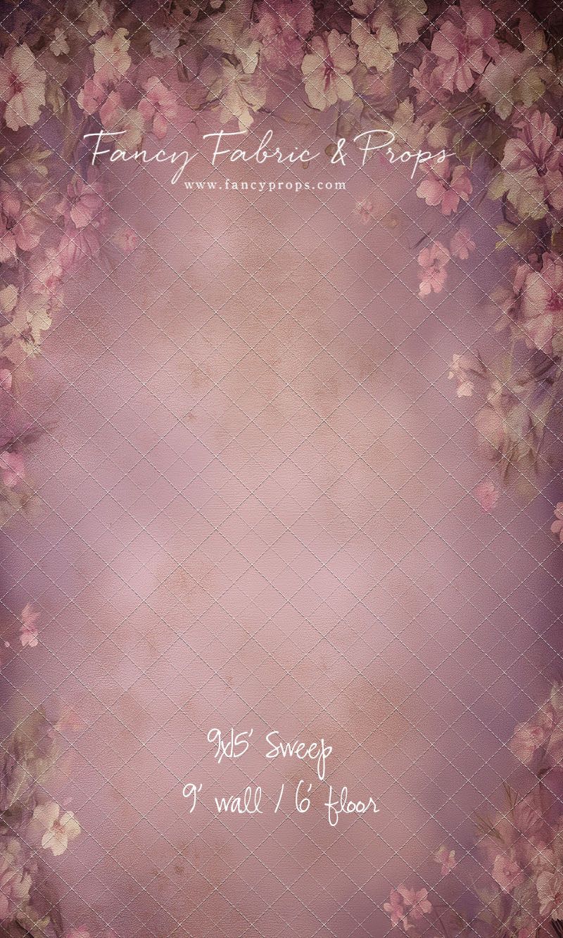 Vintage Mauve Petals - With Sweep Option