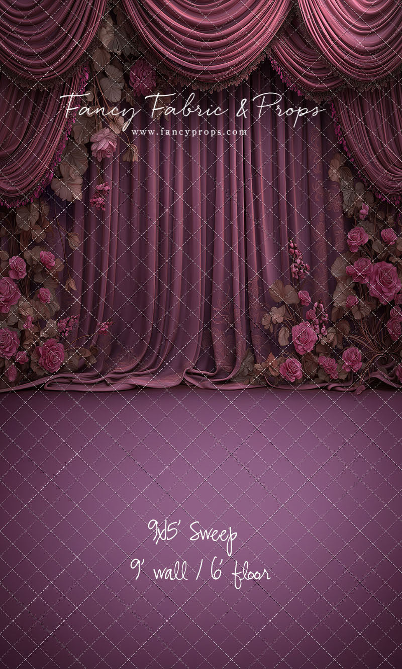 Vintage Plum Romance - With Sweep Option