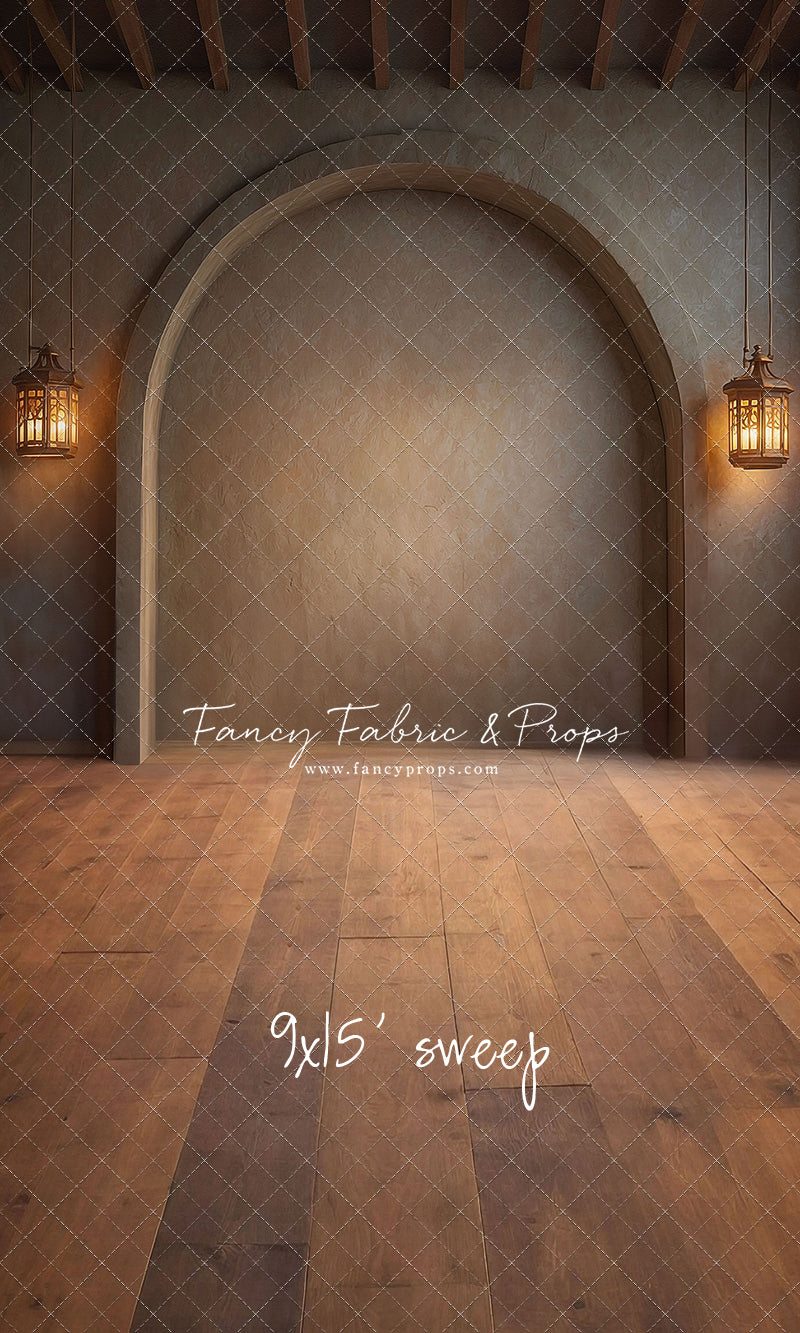 Warm Amber Alcove - With Lights - With Sweep Option