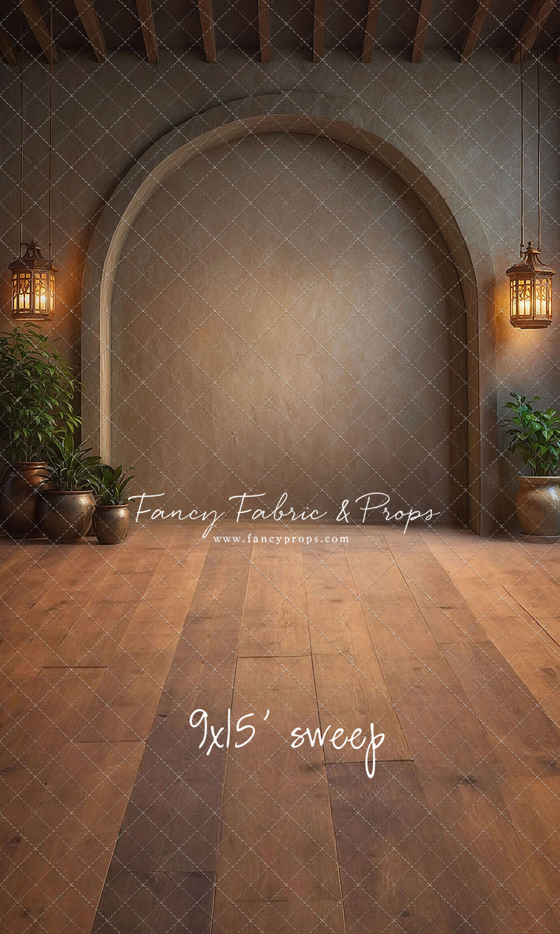 Warm Amber Archway - No Bench - With Sweep Option
