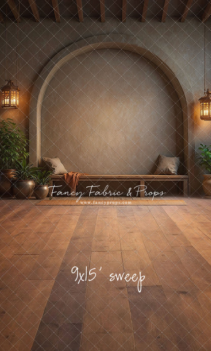 Warm Amber Archway - With Bench - With Sweep Option