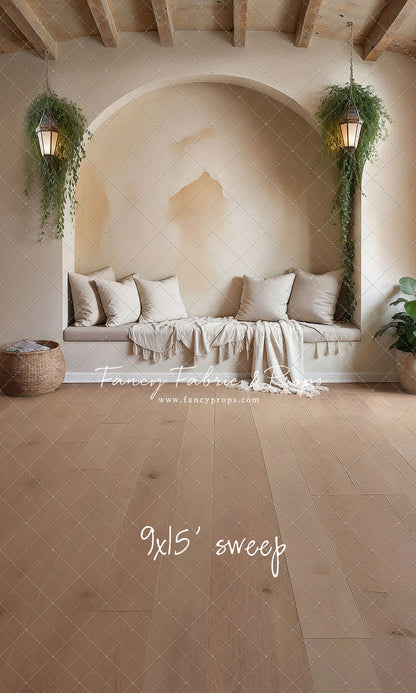 Warm Beige Comforts - Wood Floor - With Sweep Option