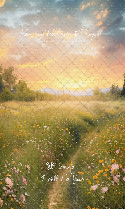 Wildflower Sunset Path  - With Sweep Option