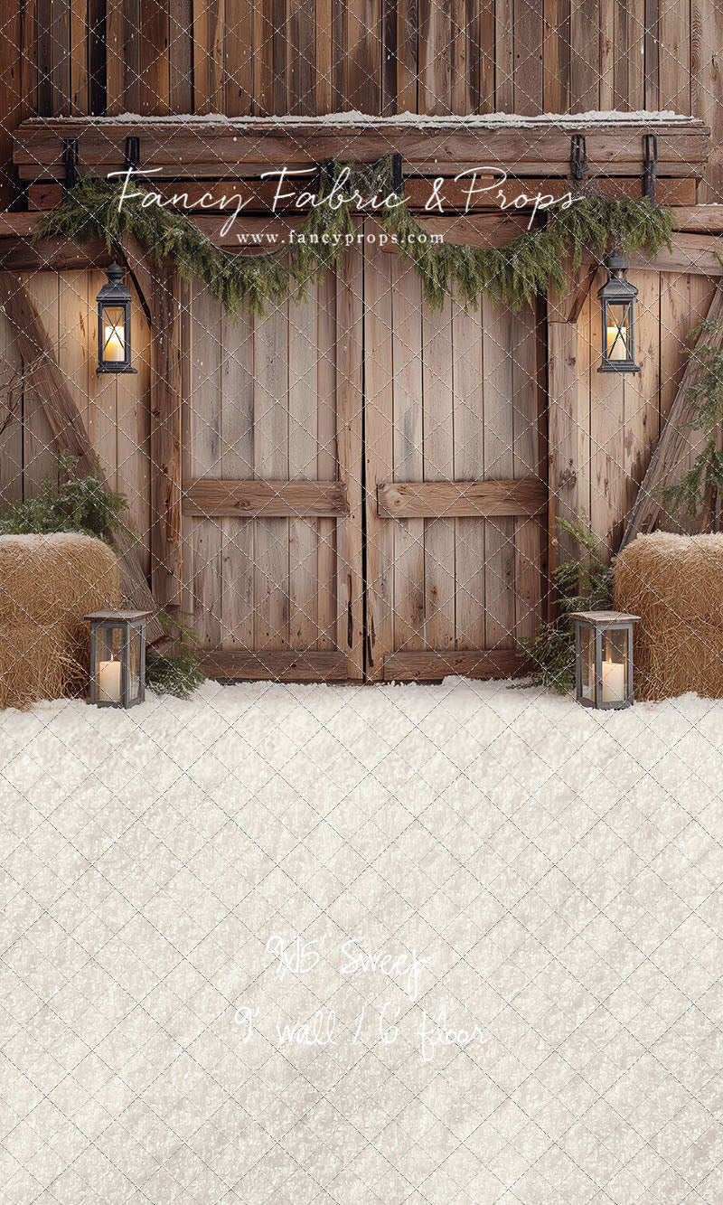 Winter Barn Entry - with Sweep Option