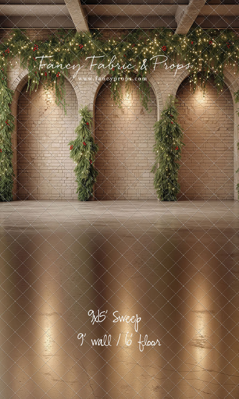 RTS Winter Glow Arches - 9x15' Sweep Wrinkle-Free Fabric - Brand New - 55% Off