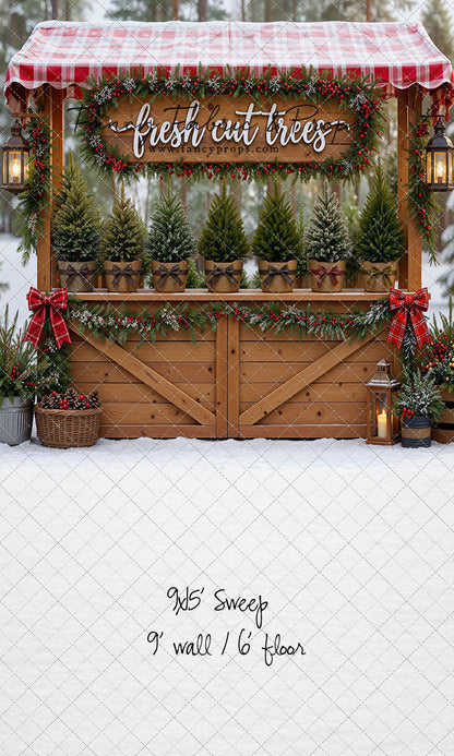 Winter Woods Tree Market - With Sweep Option