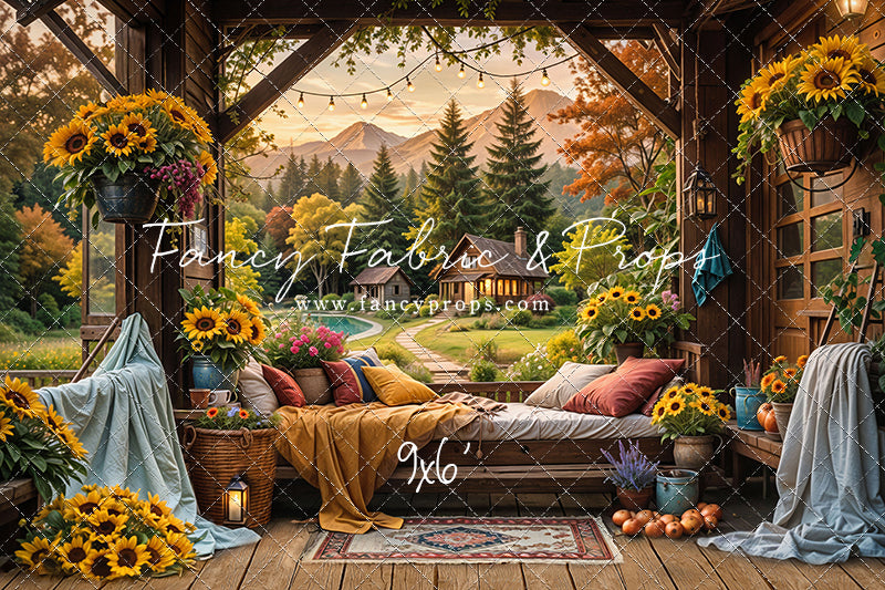 Autumn Sunflower Hideaway - With Sweep Option