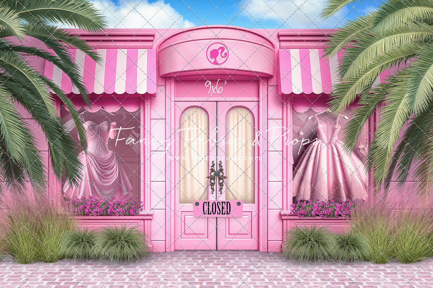 Barbie Boutique - With Pink Brick - With Sweep Option