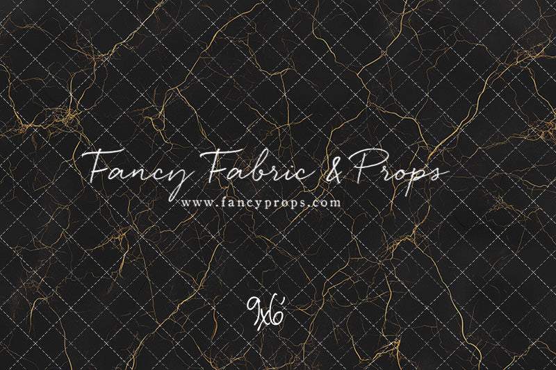 Black & Gold Marble - Floor