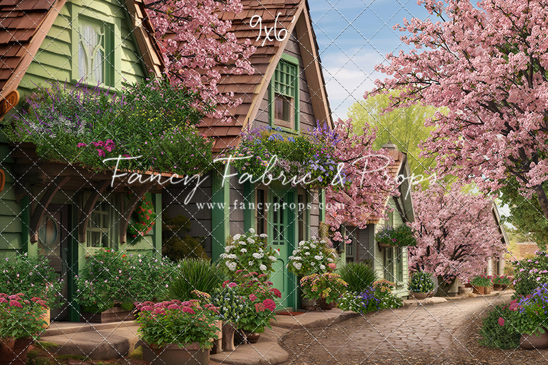 Blossoming Spring Country Road - With Sweep Option