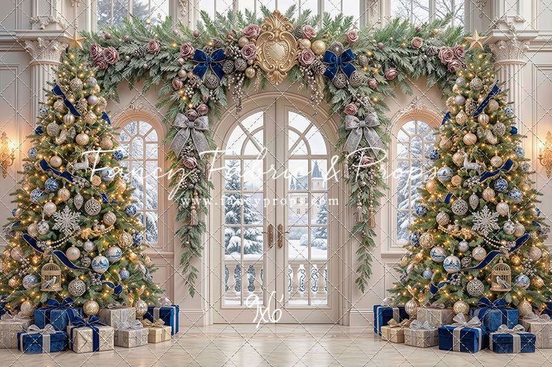 Blue Christmas Foyer - with Sweep Option