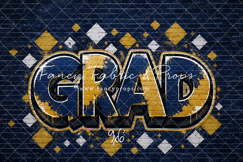 Blue & Gold Grad - With Sweep Option