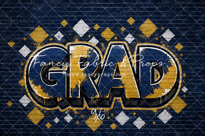 Blue & Gold Grad - With Sweep Option