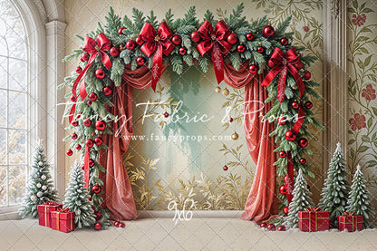 Bowtied Vintage Christmas - with Sweep Option