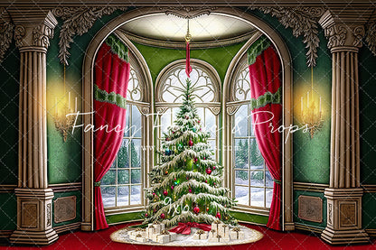 Cathedral Christmas - Red Carpet Option - with Sweep Option