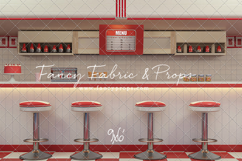 Cherry Cream Diner - With Sweep Option