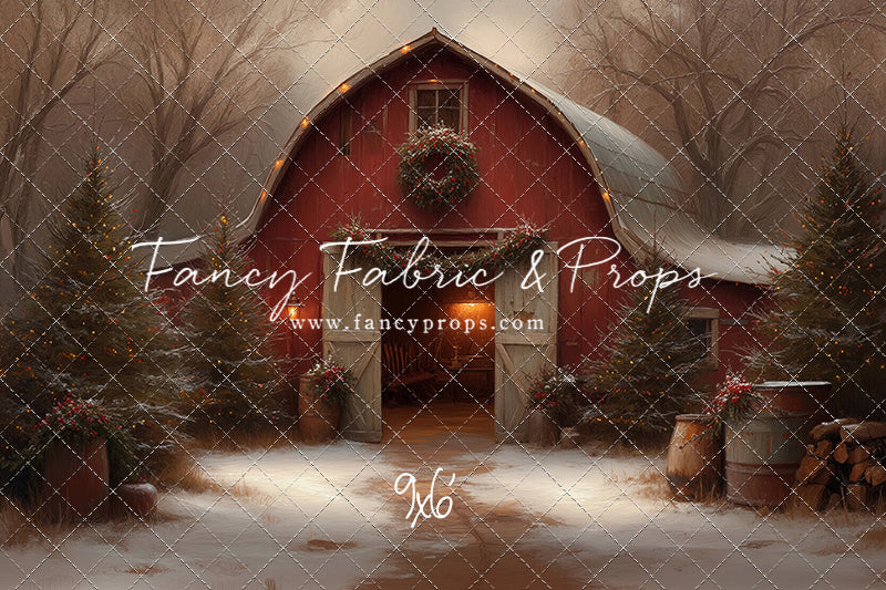 Christmas Barn Glow - with Sweep Option