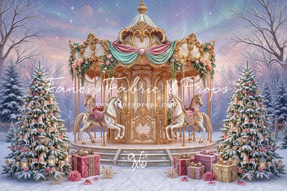 Christmas Carnation Carousel - With Sweep Option
