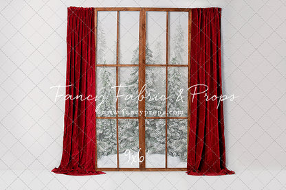 Classic Red Mantle Window