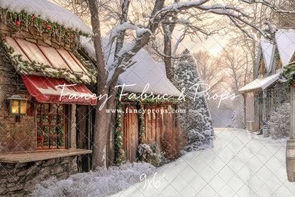 Country Christmas Store Street - with Sweep Option