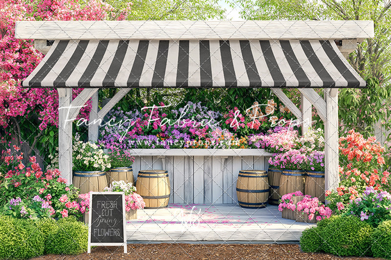 Country Spring Flower Shoppe - With Sweep Option