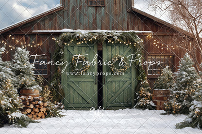 Cozy Christmas Barn - with Sweep Option