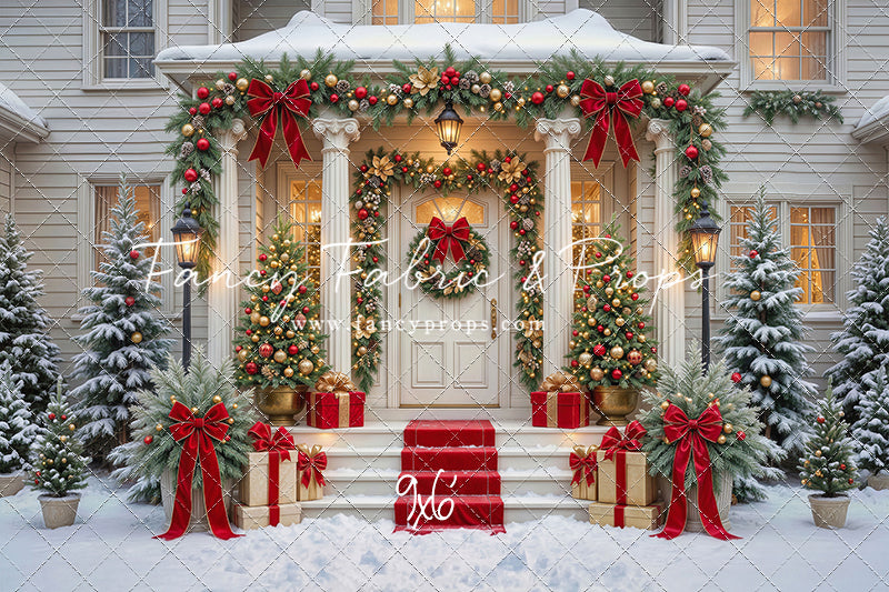 Cozy Christmas Entry - With Sweep Option