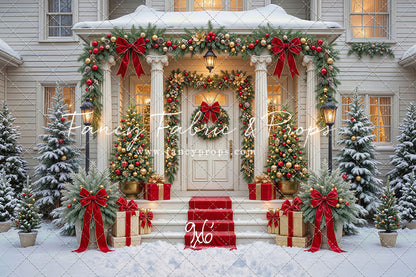 Cozy Christmas Entry - With Sweep Option